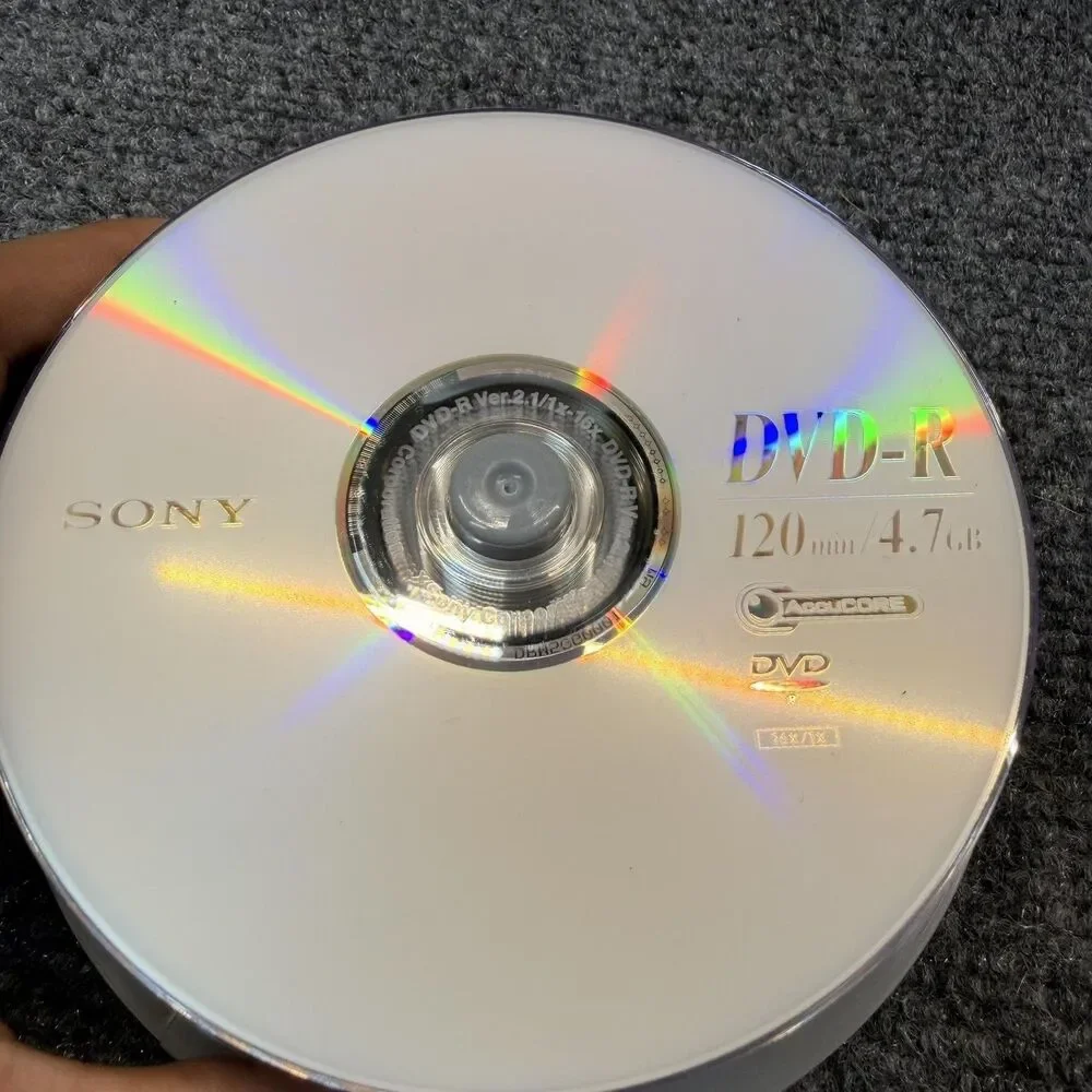 Sony DVD-R 16x 4.7GB 120min Blank Recordable Discs Spindle Data Video Media